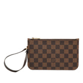 ルイ ヴィトン ダミエ ネヴァーフルPM 付属 ポーチ ブラウン PVC レザー レディース LOUIS VUITTON 【中古】